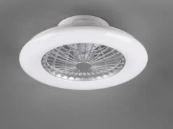 Deckenleuchte mit Ventilator dimmbar Fernbedienung & Wandhalterung Ø50cm