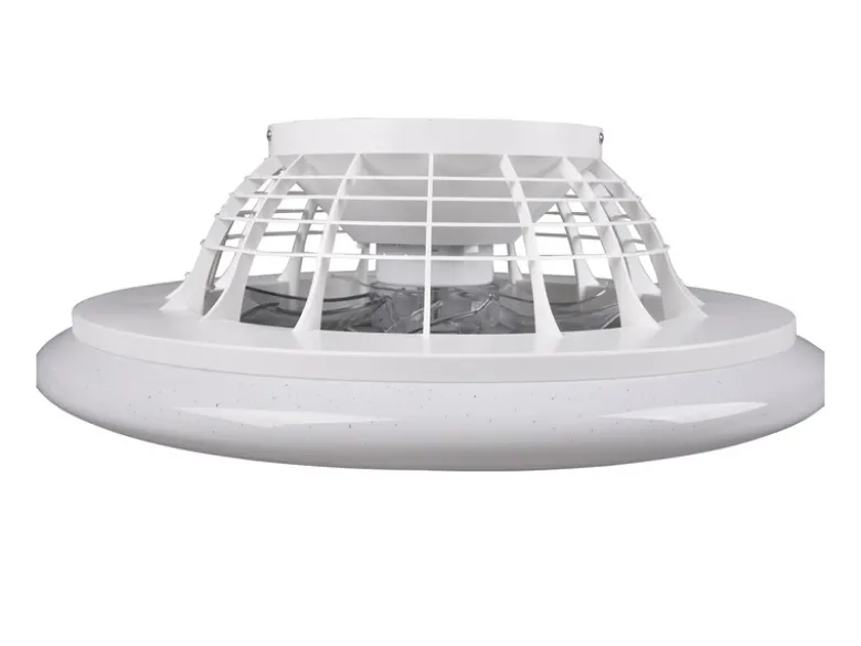 Deckenleuchte mit Ventilator dimmbar Fernbedienung & Wandhalterung Ø50cm