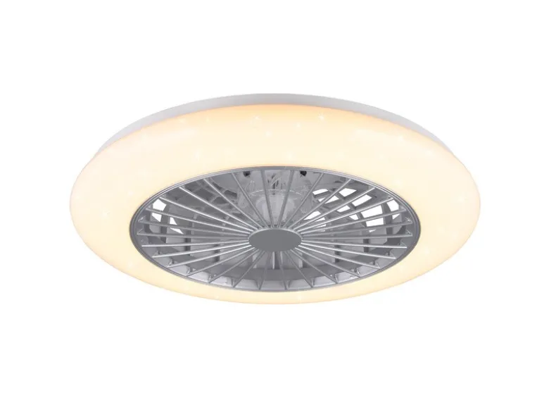 Deckenleuchte mit Ventilator STRALSUND Fernbedienung & Farbwechsel, Ø 50cm
