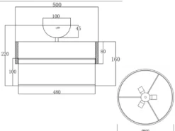 Deckenleuchte SEASONS Holzlampe mit Stoffschirm Weiß, Ø 50cm