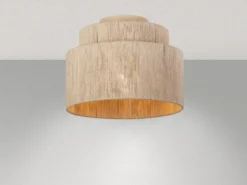 Deckenleuchte SMILLA aus Jute Natur im Boho Stil, Ø 30cm