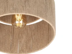 Deckenleuchte SMILLA aus Jute Natur im Boho Stil, Ø 30cm