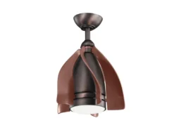 Deckenleuchte TERNA mit Ventilator und Fernbedienung höhenverstellbar, Ø 38cm