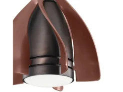 Deckenleuchte TERNA mit Ventilator und Fernbedienung höhenverstellbar, Ø 38cm