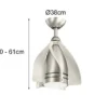Deckenleuchte TERNA mit Ventilator und Fernbedienung höhenverstellbar, Ø 38cm