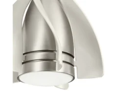 Deckenleuchte TERNA mit Ventilator und Fernbedienung höhenverstellbar, Ø 38cm