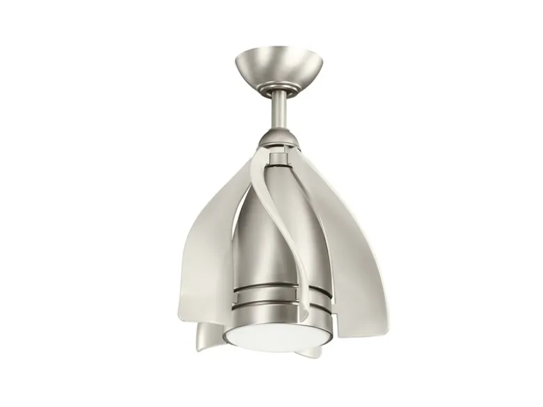 Deckenleuchte TERNA mit Ventilator und Fernbedienung höhenverstellbar, Ø 38cm