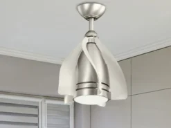 Deckenleuchte TERNA mit Ventilator und Fernbedienung höhenverstellbar, Ø 38cm