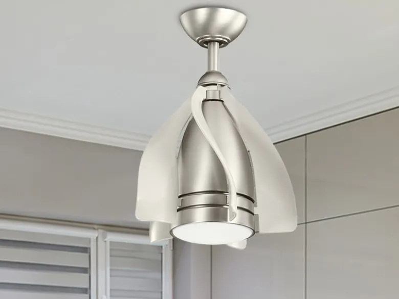 Deckenleuchte TERNA mit Ventilator und Fernbedienung höhenverstellbar, Ø 38cm