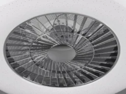 Deckenleuchte VISBY mit Ventilator, Fernbedienung & Nachtlicht Ø 59cm