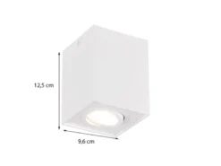 Deckenstrahler BISCUIT eckig Weiß, Breite 9,6cm