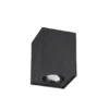 Deckenstrahler BISCUIT eckig Schwarz, Breite 9,6cm