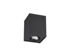 Deckenstrahler BISCUIT eckig Schwarz, Breite 9,6cm