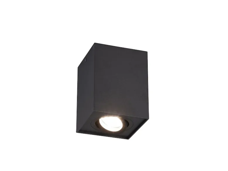 Deckenstrahler BISCUIT eckig Schwarz, Breite 9,6cm
