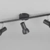 Deckenstrahler CANTAR 3-flammig Metall Schwarz, Breite 45,5cm
