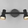 Deckenstrahler CANTAR 2-flammig Metall Schwarz, Breite 25,5cm