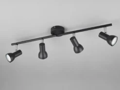 Deckenstrahler CANTAR 4-flammig Metall Schwarz, Breite 60,5cm