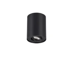 Deckenstrahler COOKIE Schwarz mit schwenkbarem GU10 Spot, Ø 9,6cm