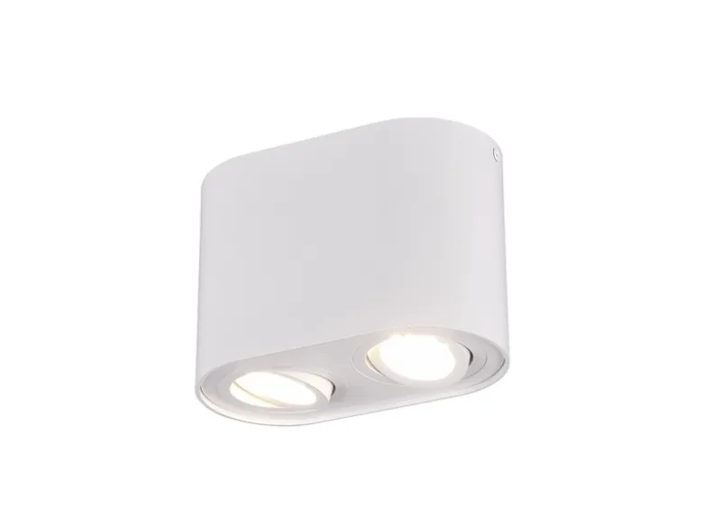 Deckenstrahler COOKIE Weiß 2-flammig Spots schwenkbar, Breite 17cm