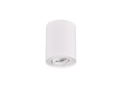 Deckenstrahler COOKIE Weiß mit schwenkbarem GU10 Spot, Ø 9,6cm