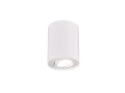 Deckenstrahler COOKIE Weiß mit schwenkbarem GU10 Spot, Ø 9,6cm
