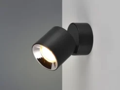 Deckenstrahler GUAYANA Schwarz, Ø 9cm