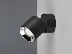Deckenstrahler GUAYANA Schwarz, Ø 9cm