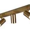 Deckenstrahler MARLEY Altmessing 3-flammig, Breite 48cm