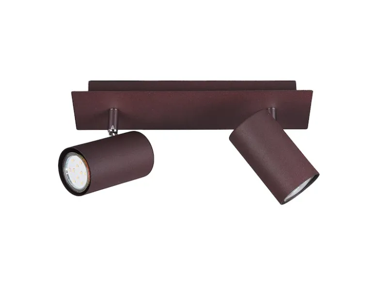 Deckenstrahler MARLEY Rostfarben 2-flammig, Breite 30cm