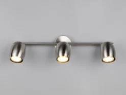 Deckenstrahler NANCY 3-flammig aus Metall Silber, Breite 47,5cm