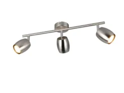 Deckenstrahler NANCY 3-flammig aus Metall Silber, Breite 47,5cm