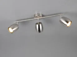 Deckenstrahler NANCY 3-flammig aus Metall Silber, Breite 47,5cm