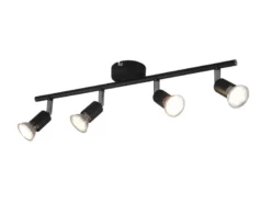 Deckenstrahler PARIS 4-flammig Metall Schwarz, Breite 50cm