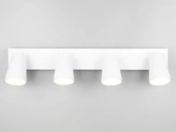 Deckenstrahler SHARP Weiß Gold 4-flammig, Breite 64cm