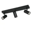 Deckenstrahler TARYN Schwarz 3-flammig, Breite 41cm