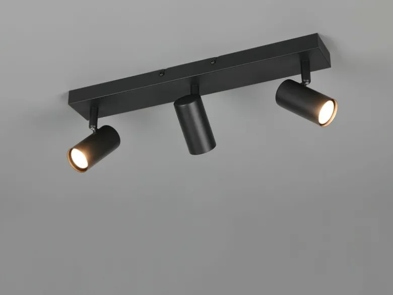 Deckenstrahler TARYN Schwarz 3-flammig, Breite 41cm