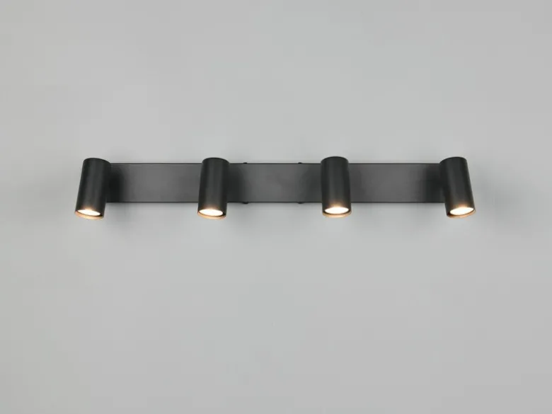 Deckenstrahler TARYN Schwarz 4-flammig, Breite 56cm