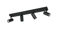 Deckenstrahler TARYN Schwarz 4-flammig, Breite 56cm