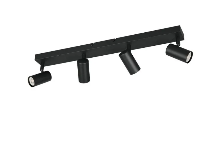 Deckenstrahler TARYN Schwarz 4-flammig, Breite 56cm