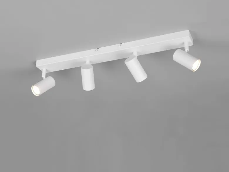 Deckenstrahler TARYN Weiß 4-flammig, Breite 56cm