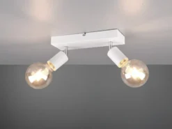 Deckenstrahler VANNES Weiß, Balken 2-flammig, Breite 26cm