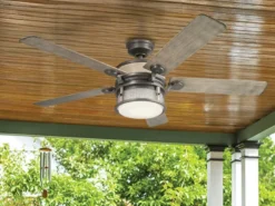Deckenventilator AHRENDALE mit Licht, Outdoor geeignet IP44, Ø 152cm