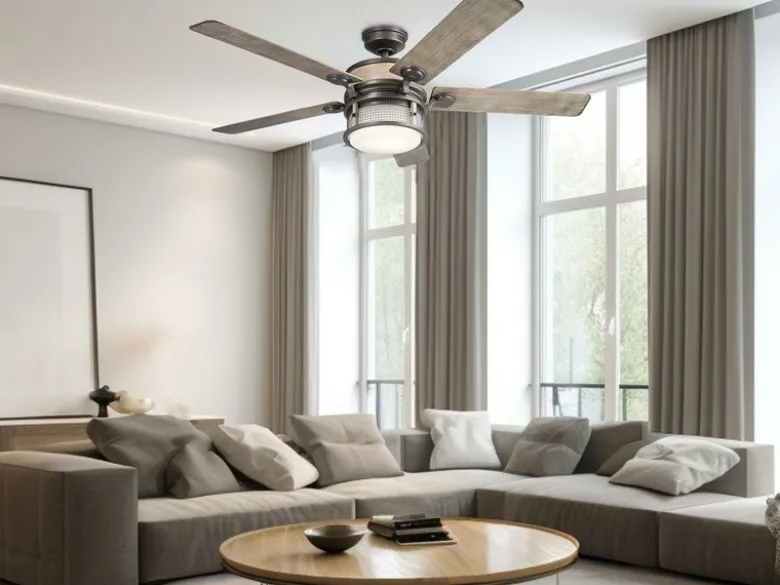 Deckenventilator AHRENDALE mit Licht, Outdoor geeignet IP44, Ø 152cm