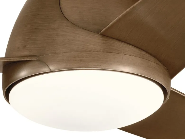 Deckenventilator Braun mit Licht, Outdoor geeignet IP44, Ø 152cm