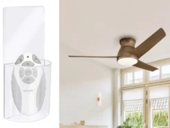 Deckenventilator Braun mit Licht, Outdoor geeignet IP44, Ø 152cm