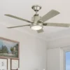 Deckenventilator COLERNE mit Holzflügeln, Licht und Fernbedienung, Ø 132cm
