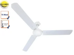 Deckenventilator FERRO weiß, Ø 142 cm, 3 Stufen Rechtslauf