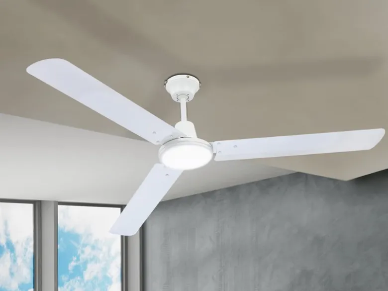 Deckenventilator FERRO weiß, Ø 142 cm, 3 Stufen Rechtslauf