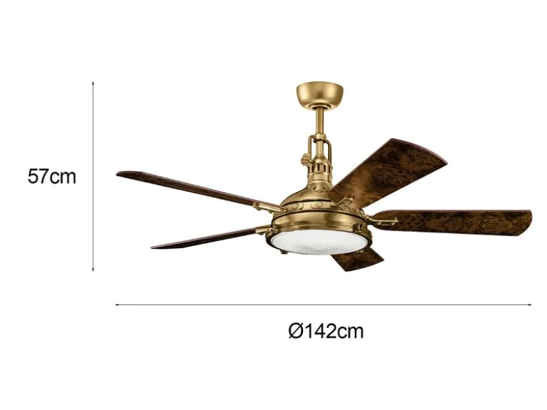 Deckenventilator HATTERAS mit LED Licht und Fernbedienung Ø142cm