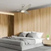 Deckenventilator JADE mit Licht und Fernbedienung, Silber matt, Ø 152cm